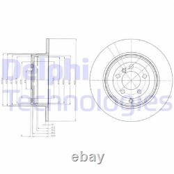 2X DELPHI Disques de Frein Arrière 354mm Plein Adapté pour Land Rover Discovery