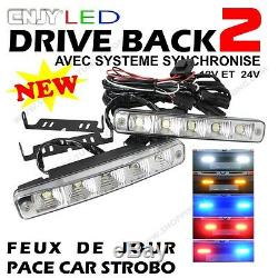 2 Feux Daylight Led E4 Reversible Pace Car Calandre Land Rover Discovery 1 V8