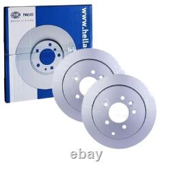 2x HELLA Pagid Disques Ø325mm Arrière Convient pour Land Rover Discovery