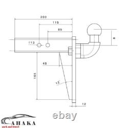 Adaptateur pour Attelage remorque 50x50 pour LAND ROVER Discovery 17- 4 Hauteurs Adaptateur pour Attelage remorque 50x50 pour LAND ROVER Discovery 17- 4 Hauteurs