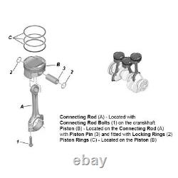 Anneaux de piston x4 pour Land Rover Velar Evoque Discovery 204DTD 204DTH 204
