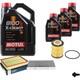 BOSCH Inspection Set 8L Motul 8100 X-Clean+ 5W-30 Pour Land Rover Discovery IV