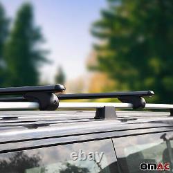 Barre de toit transversale pour Land Rover Discovery Sport en Alu noir