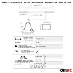 Barres Transversales Menabo pour Land Rover Discovery Sport 2015-2019 Noir