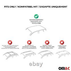 Barres Transversales Menabo pour Land Rover Discovery Sport 2015-2019 Noir