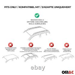 Barres de toit Transversales pour Land Rover Discovery 2004-2009 Alu Argent