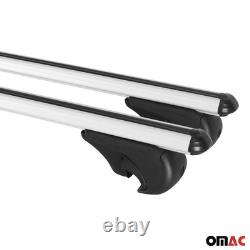Barres de toit Transversales pour Land Rover Discovery 2004-2009 Alu Argent