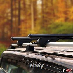 Barres de toit Transversales pour Land Rover Discovery 2004-2009 Aluminium Noir