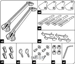 Barres de toit pour Land Rover Discovery III SUV 2004-2009 avec rails ouvertes