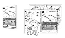 Barres de toit pour Land Rover Discovery III SUV 2004-2009 avec rails ouvertes
