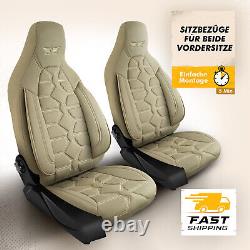 Car Seat Covers Convient pour Land Rover Discovery en Beige Pilot 2.3