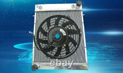 For Land Rover Defender Discovery & Range Rover 200TDI Aluminum radiator+FAN