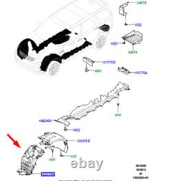 LAND ROVER DISCOVERY V L462 Garde-boue avant droit partie avant LR174408 Nouveau