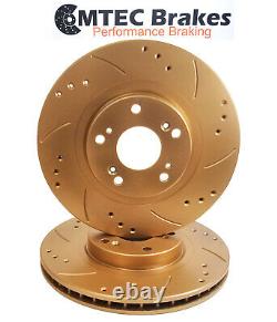 Land Rover Discovery 2.7TDVi 04-06 Frein Avant Disques Or Perforé Rainuré