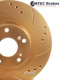 Land Rover Discovery 2.7 Tdvi 04-06 Frein Arrière Disques Or Perforé Rainuré