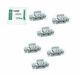 Land Rover Discovery 2 99-04 Pare-Brise Finisher Garniture Montant Clip Set 6