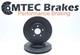 Land Rover Discovery 4.0 V8 98-04 Frein Avant Disques Noir Perfor&eacute; Rainur&eacute;