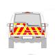 Land Rover Discovery 4 MK4 LR4 10+ Chevron Kit Full Engineering Grade Réflecteur