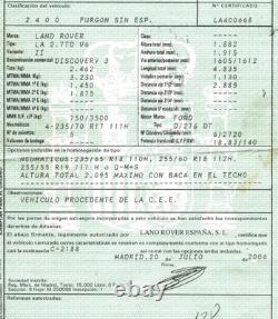 Lhds10093 Torpille / 5051725 Pour Land Rover Discovery 2.7 Td V6 Cat