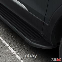 Marchepieds Latéraux pour Land Rover Discovery Sport L550 2014-2020 Noir Alu 2x