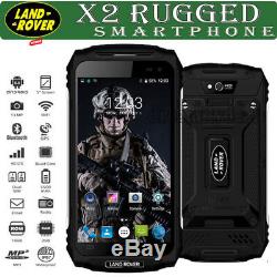 New 4G Unlocked LAND X2 ROVER Smartphone Black 5 Quad Core Waterproof Rugged