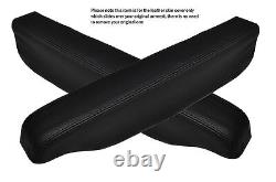 Noir Point 2X Siège Accoudoir Peau Housses Pour Land Rover Discovery 3 & 4 04-15