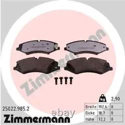 Plaquettes de frein 25022.985.2 ZIMMERMANN pour LAND ROVER DISCOVERY V