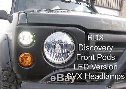 RDX LED Lampe / Feu Cadre avec SVX PHARE AVANT LAND ROVER DISCOVERY 300TDI NEUF