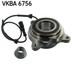 SKF VKBA 6756 Kit de roulement de roue pour LAND ROVER Discovery II (L318)
